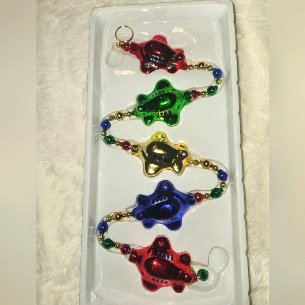 Christopher Radko-Style Vintage Glass Airplane Garland Dayton Hudson Pre TARGET